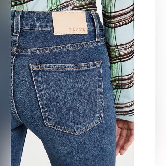 Trave Irina Slim Straight Ankle High Rise Jeans in Wonderwall Size 28 - Picture 7 of 8